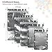 Mylar Bags Resealable Ziplock Stand Up Food Storage Aluminum Foil Bag 50 Pack Reusable Pouches 5 Different Sizes for Beans Coffee Cookie Snack Food Dried Flowers Tea