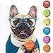 6PCS Dog Squeaky Toys Latex Soft Dog Toys Rubber Chewing Toy Fetch Play Balls for Puppy Small Medium Pets Dog Cat (Style 1)