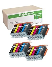 inkjetcorner COMPATIBLES 24 Pack cartuchos de tinta para Canon PGI-250 CLI-251 PIXMA MG6320 MG7120 MG7520 iP8720 con chip 250, 251