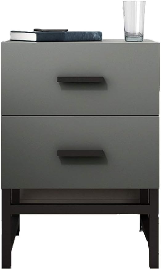 Amazon Com Bedside Table Nightstands Bedside Cabinet Nightstands Simple And Stylish Bedside Cabinet Small Apartment Mini Bedroom Bedside Storage Cabinet Color Gray Size 403550cm Kitchen Dining