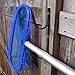 Gray Bunny Pool Pole Hanger, 2 Piece Black Premium Aluminum Swimming Pool Accessories Hook Set, for Telescopic Poles, Skimmers, Leaf Rakes, Nets, Brushes, Vacuum Hose, Garden Tools