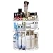 SONGMICS Large Makeup Organizer 360 Degree Rotating Cosmetic Storage Countertop Adjustable Shelves Brushes Lipsticks Cleaners, Clear UJMU15T