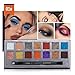 Colorful Eyeshadow Palette - FEITA Professional Colors Eye shadow 14 Bright Colors Makeup Palette with Eyeshadow Brush - Matte and Metal Glitter Powder Long Lasting Waterproof