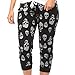 Coco-Limon Women Capri Joggers - French Terry, Skull Print Sweatpant