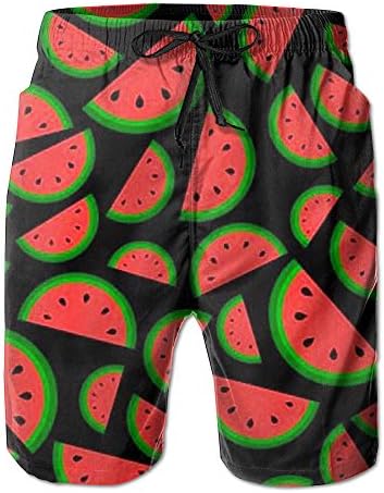 Men Colorful And Sweetness Watermelon Image Board Shorts Swim Trunks