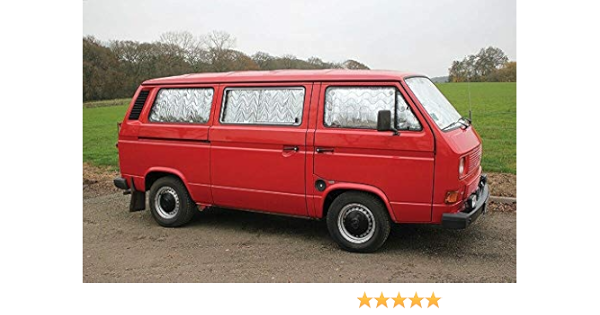 Just Kampers - Juego de 8 Alfombrillas térmicas para VW T25 T3 1979-1992