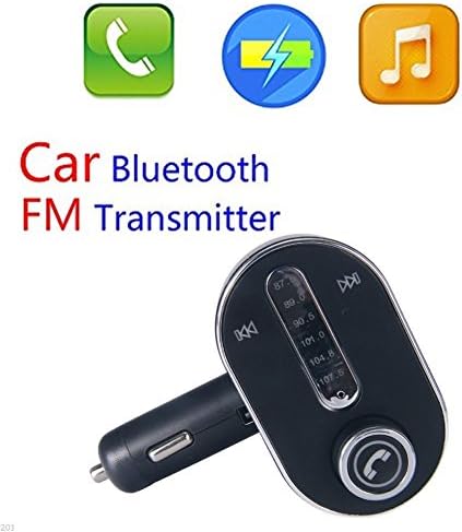 Seaidea Bluetooth FM Transmitter Wireless in-car FM Adapter Handsfree Calling Car Kit USB Charging for iPhone Samsung LG HTC Nexus Motorola Sony Android Smartphone