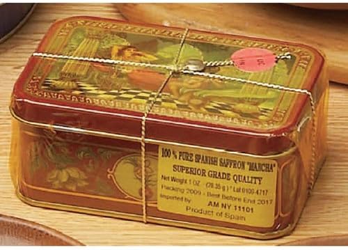 Spanish Saffron Threads, 1 Oz. Tin by La Mancha