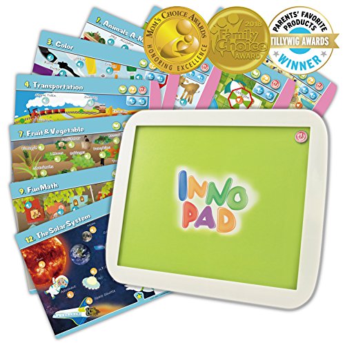 BEST LEARNING INNO Pad My Fun Lessons - Educational Tablet Toy to Learn Letters, Numbers, Colors, Shapes, Transportation, Space for Toddlers