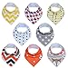 Lucky Nut Baby Bandana Drool Bibs | Baby Bibs For Drooling & Teething For Newborns - 24 months | 100% Organic Cotton Bandana Bibs Prevent Rashes By Sitting High On Baby's Neck | Unisex 8-Pack Bib Set