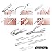 Manicure Pedicure Set, WLWQ 18 in 1 Stainless Steel Pedicure Kit Professional Nail Clippers Grooming Tools with Portable Leather Travel Case (Black)