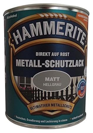 AKZO NOBEL (DIY HAMMERITE) Metall-Schutzlack matt grau0,750 L, 5134936