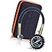 Drive Auto Products Tire Pressure Gauge (60 PSI) Accurate Reading Car Truck or Bike Tires, Rugged Housing & Travel Case is Heavy Duty, Air Monitoring Tool with Braided Hose and Dual Chuck