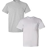 Gildan Men's DryBlend Workwear T-Shirts with Pocket, 2-Pack