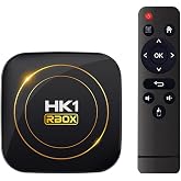HK1 Android TV Box 2026, Android 12.0 TV Box with 8K Decoding 4GB RAM 32GB ROM Allwinner H618 Quad-Core, 2.4GHz/5.0GHz WiFi6 Bluetooth 4.0+, Support H.265/USB 2.0/8K Ultra HD