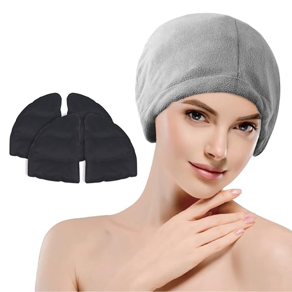 Headache Migraine Relief Ice Cap Flexible Ice Pack Hat for Migraines
