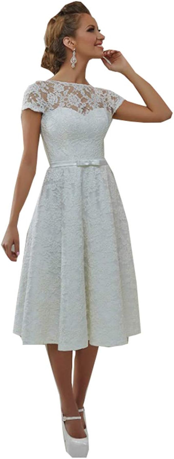 Kurze Ballkleider Weiß