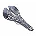 UNISTRENGH Comfy Uprated Version Ultralight Mountain Bike Road Bicycle Hollow Out Spider Saddle Seat Cushion Bicycle Accessories, Gray/Blackthumb 3