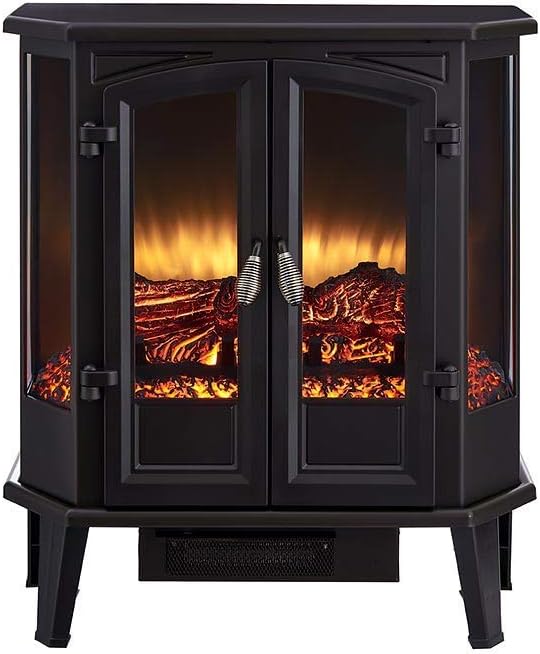 HEARTHPRO 5Sided Infrared Electric Stove in Bronze Home