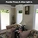 Privacy Blinds Window Film,Stained Glass Door Film,Static Cling Window Tint,Heat Control Anti UV Removal Window Cling for Office and Home,35 inches by 118 inches