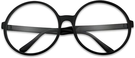 round novelty glasses