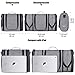 WANDF Expandable Toiletry Bag Hanging Dopp Kit TSA Approved Bottles Water-Resistant Bathroom Bag for Men Women Water-resistant (Grey-Denim)