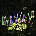 Solar String Lights, 21.3feet 30 LED Water Drop Fairy Lights with 8 Modes, Outdoor Waterproof Solar Powered Lights for Patio, Garden, Lawn, Path, Party and Home Decorations, Multi Color