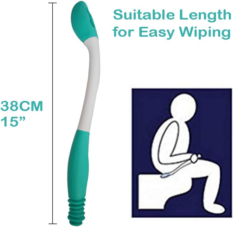 Toilet Aid Wiper Self Assist Bathroom Bottom Butt Wipe Helper Wand Long Reach Comfort Wipe Tool Paper Tissue for Pregnant After Surgery Seniors Arm Handicap Bariatric: Health & Personal Care