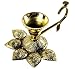 PANCH AARTI ~ Hindu Puja Camphor Burner w/ Camphor Tablets ~ 5 Face Brass Diya Lamp