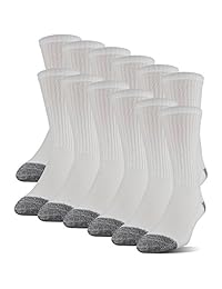 Gildan - Calcetines de poliéster para hombre, 12 unidades