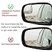Blind Spot Mirror, 4PCS Fan-Shaped Automobile Rear Blind Spot Mirror, Convex Rearview Mirror for Cars Motorcycles Trucks RV and Van