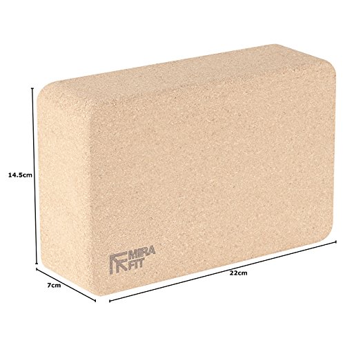 Mirafit-Natural-Cork-Yoga-Block-for-YogaPilates-Exercise-Routine