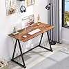 GreenForest Small Computer Desk 47 inches Home Office Desk with Triangle Legs Simple Writing Study Table Laptop Pc…