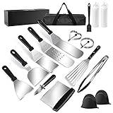 BBQ Grill Tool Set, BBQ Accessories in Storage Case, Barbecue Grilling Utensils 