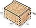 HOSALA Let It Be Classical Music Box Handmade Laser Engraved Vintage Wooden Hand Crank Musical Box Gifts for Wedding Birthday/Christmas/Valentine's Day (let it be)