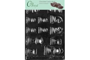 Cybrtrayd M033 Chess Pieces Chocolate Candy Mold with Exclusive Copyrighted Molding Instructions