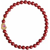 REEBOOOR Feng Shui Wealth Bracelet, Red Cinnabar Feng Shui Bracelet,Red Bead Bracelets Jewelry Gifts Attract Wealth and Good Luck
