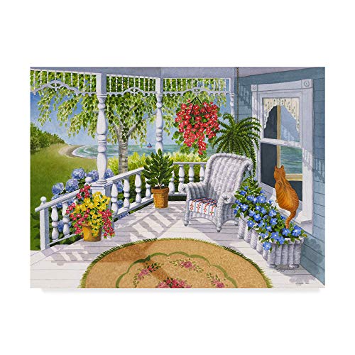 Trademark Fine Art Cottage by The Lake by Mary Irwin, 35x47-Inch