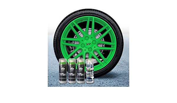Pack Llantas Vinilo LIQUIDO Full Dip 3 Sprays Verde Lima ...