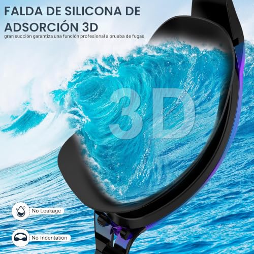 Ambienden Swimming Goggles Men Women for Adults – Anti-Fog HD Lenses, UV Protection, Waterproof, Suitable for Training, Competition and Swimming Pool – Unisex Swimming Goggles with Secure Fit
