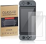 Switch Tempered Glass Protector HokoAcc 2-Pack 0.33 Thick Tempered Glass Switch Screen Protector with Protective Filter for Nitendo Switch