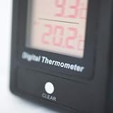 ETI LCD Max Min Thermometer Black for Growing Rooms, Greenhouses, Cabinets view 2