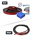 Frameless Shower Door Seal Strip, Weather Stripping Seal Sweep with Drip Rail for 3/8-Inch Glass, 39