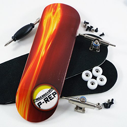 P-Rep Fired Up 30mm Graphic Complete Wooden Fingerboard w CN