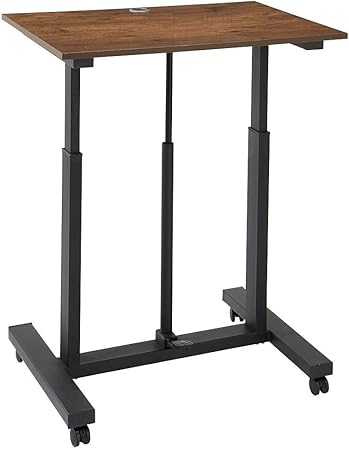 Amazon ガス圧昇降式デスク デスク オフィスデスク スタンディングデスク パソコンデスク 机 事務机 高さ調整 オフィス おしゃれ Pc パソコン 木目 90cm幅 パソコンデスク 文房具 オフィス用品