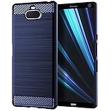 Sony Xperia 10 Case,LuckyMi TPU Shock Absorption Technology Full Protective Case Cover for Sony Xperia 10 Smartphone (Blue, Sony Xperia 10 Case)