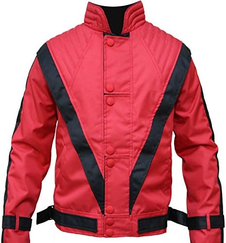 Cordura/Parachute Jacket - Michael Jackson Thriller Red Jacket, XXS to 3XL