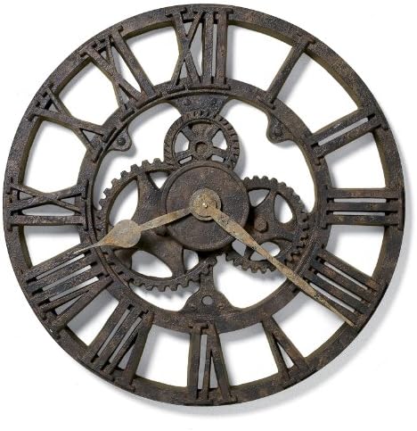 Howard Miller Allentown Wall Clock 625-275 – 21.5-Inch Antique Oversized Gallery with Quartz Movement