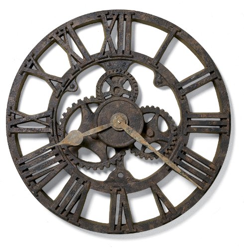 Howard Miller Allentown Wall Clock 625-275 – 21.5-Inch Antique Oversized Gallery with Quartz Movement