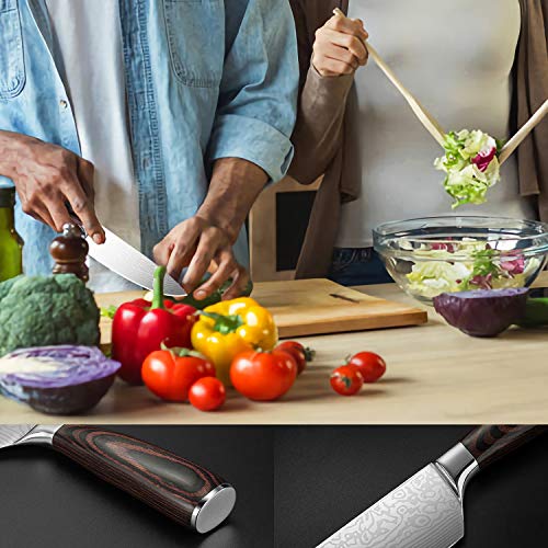 Pro Kitchen Knife 8 inch chef knife and 7 inch kitchen knife High Carbon Stainless Steel Ergonomic Equipment chef's knives 2 piece